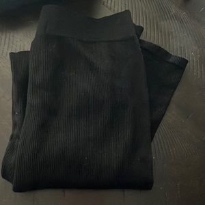 Streetwear Society Black Textured Leggings Size Xs